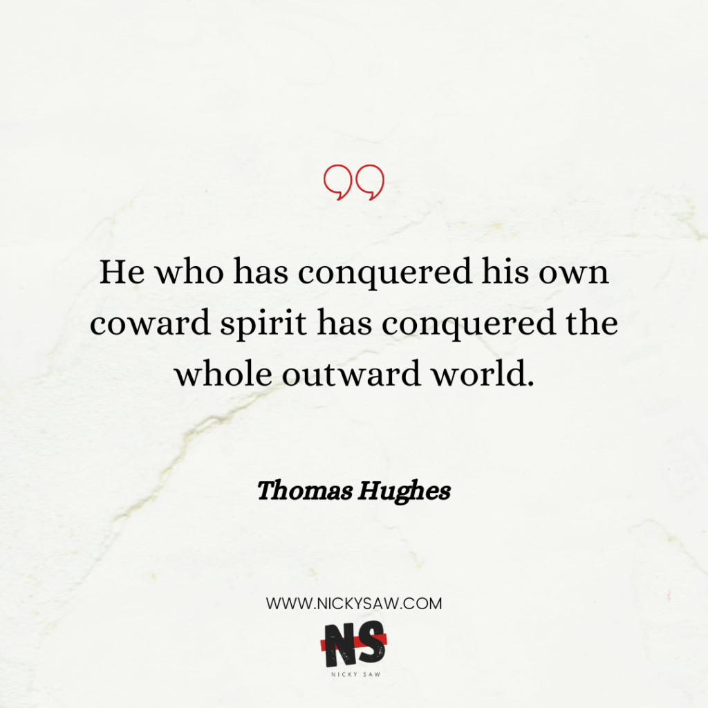 Thomas Hughes self-discipline quote